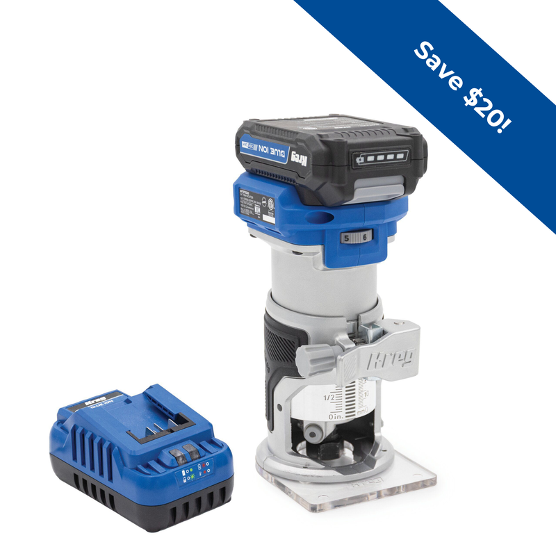 Kreg 20V Ionic Drive 14 Trim Router Kit  hires