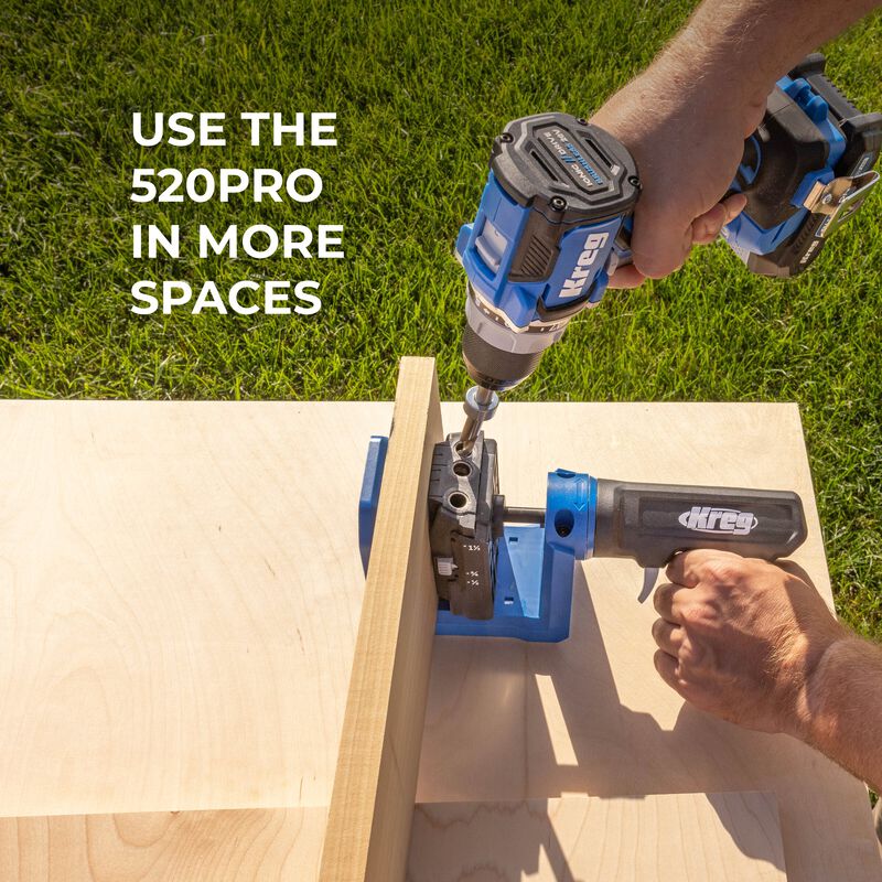 Kreg&reg; Pocket-Hole Jig 520PRO + 20V Ionic Drive&trade; 1/2" Compact Drill Project Kit, , hi-res