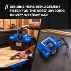 Kreg 20V Ionic Drive&trade; Wet/Dry Vac HEPA Replacement Filter, , hi-res