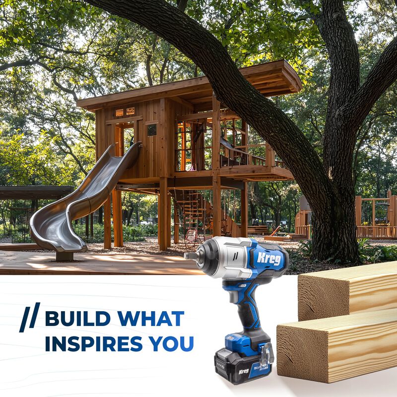 Kreg 20V Ionic Drive&trade; High Torque 1/2" Impact Wrench (Tool Only), , hi-res