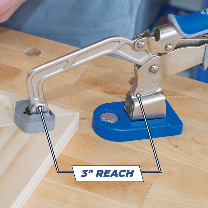 Kreg KBC3-BAS Bench Clamp with Bench Clamp Base, Ergonomic Clamps