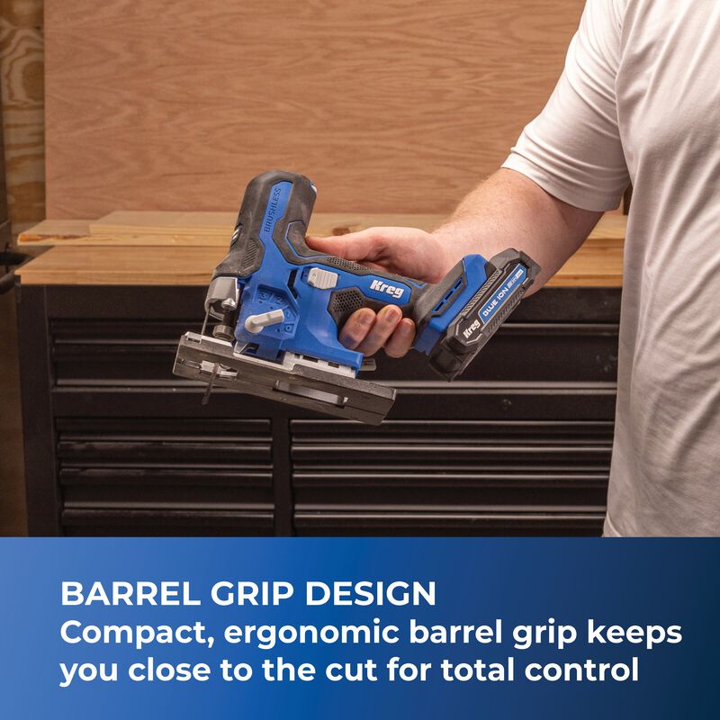 Kreg 20V Ionic Drive™ Barrel Grip Jigsaw Kit, , hi-res