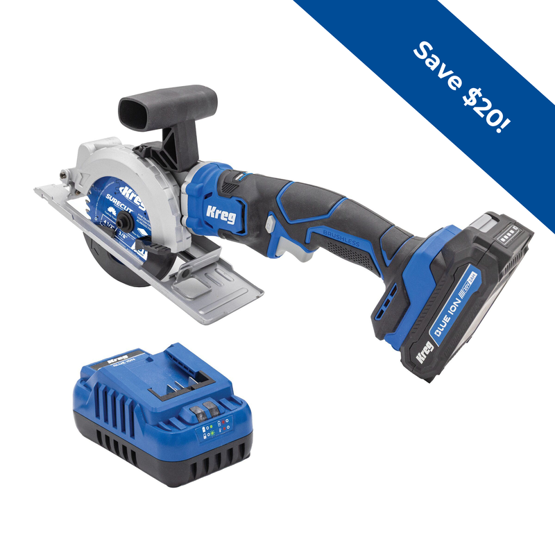 Kreg 20V Ionic Drive 4 12 Circular Saw Kit  hires