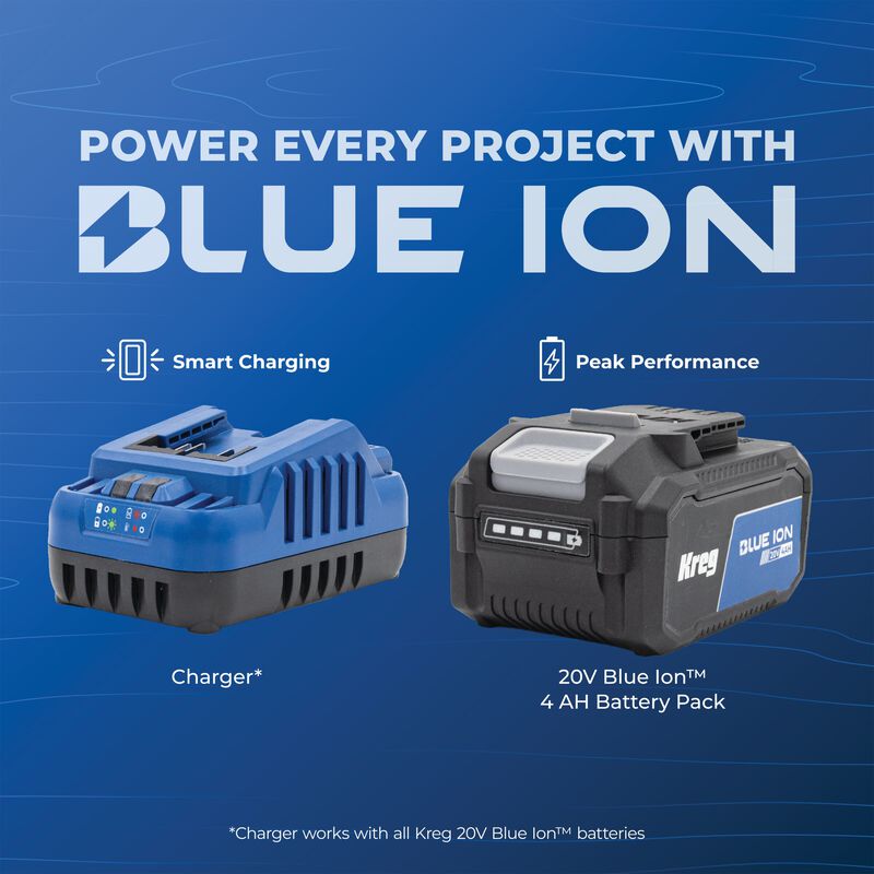 Kreg 20V Ionic Drive&trade; 6 1/2" Plunge-Cut Track Saw Kit, , hi-res