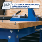 Universal Bench with Hardwood Top + Dog Holes, , hi-res