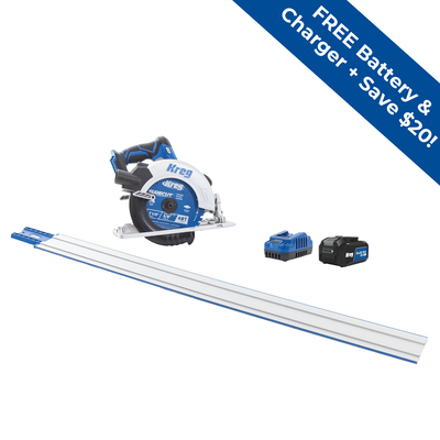 Kreg Accu-Cut&trade; + Ionic Drive&trade; 7 1/4" Circular Saw Project Kit