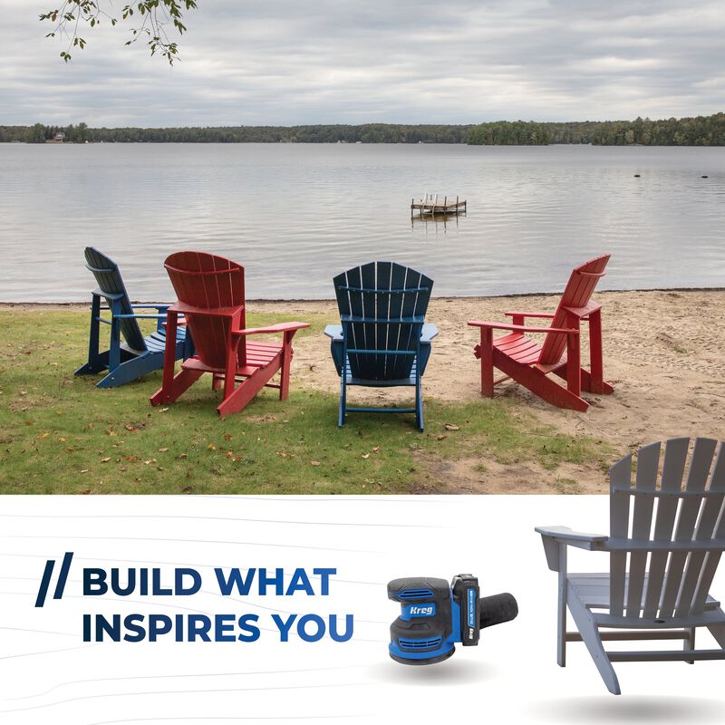 Kreg 20V Ionic Drive&trade; 5" Random Orbit Sander Kit, , hi-res