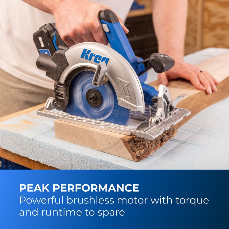 Kreg 20V Ionic Drive&trade; 7 1/4" Circular Saw (Tool Only), , hi-res