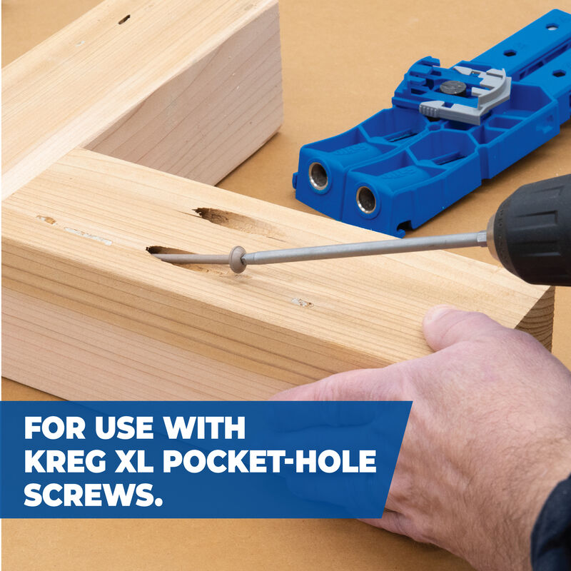 Pocket Hole Jig System Kit, Pocket Screw Jig with 11 Inch Clamp