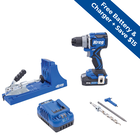 Kreg&reg; Pocket-Hole Jig K4 + 20V Ionic Drive&trade; 1/2" Compact Drill Project Kit, , hi-res