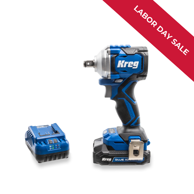 Kreg 20V Ionic Drive&trade; 1/2" Compact Impact Wrench Kit