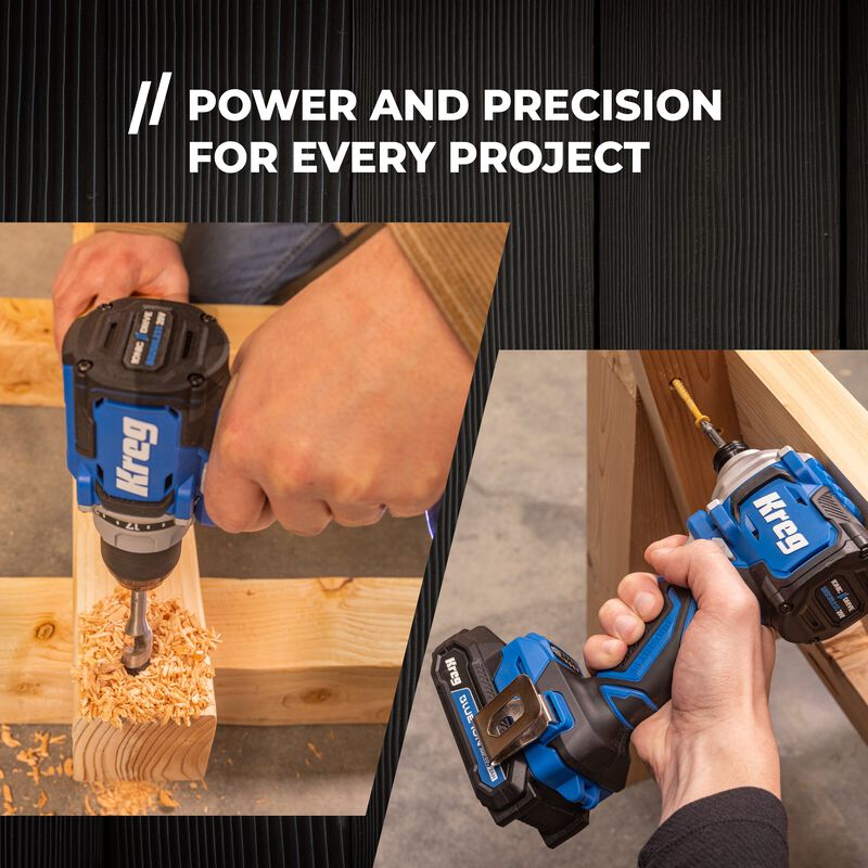 Kreg 20V Ionic Drive™ Drill + Driver Combo Kit, , hi-res