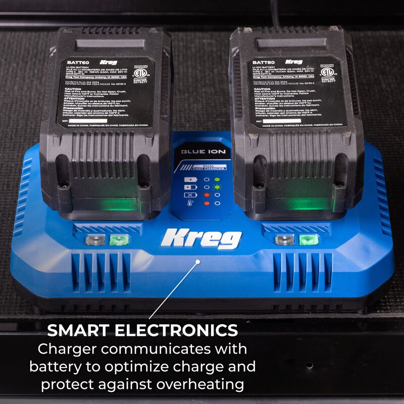 Kreg 20V Blue Ion Dual Fast Charger  hires