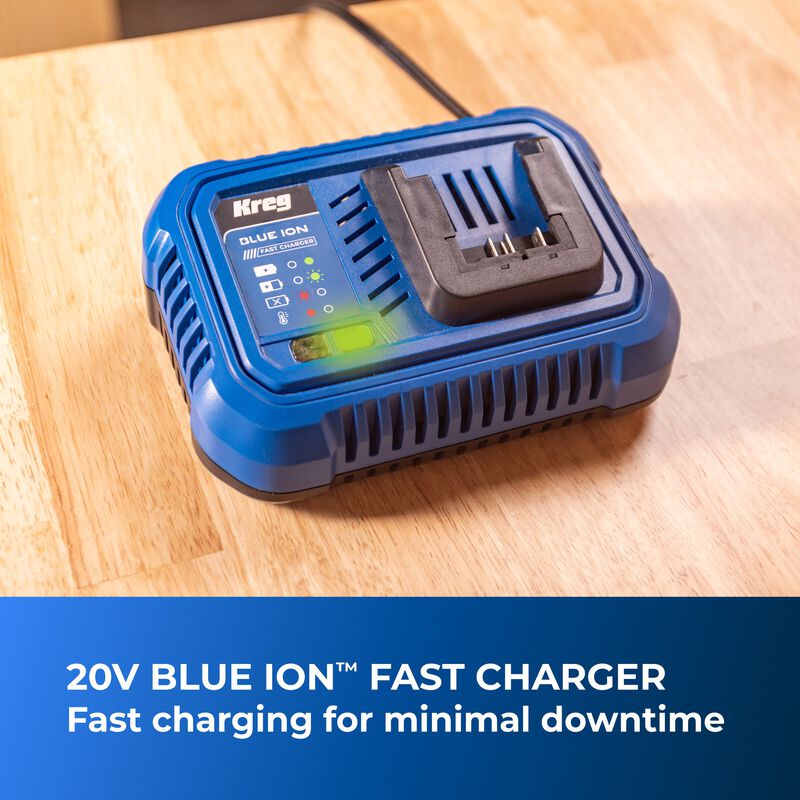 Kreg 20V Blue Ion Battery  Charger Project Bundle  hires