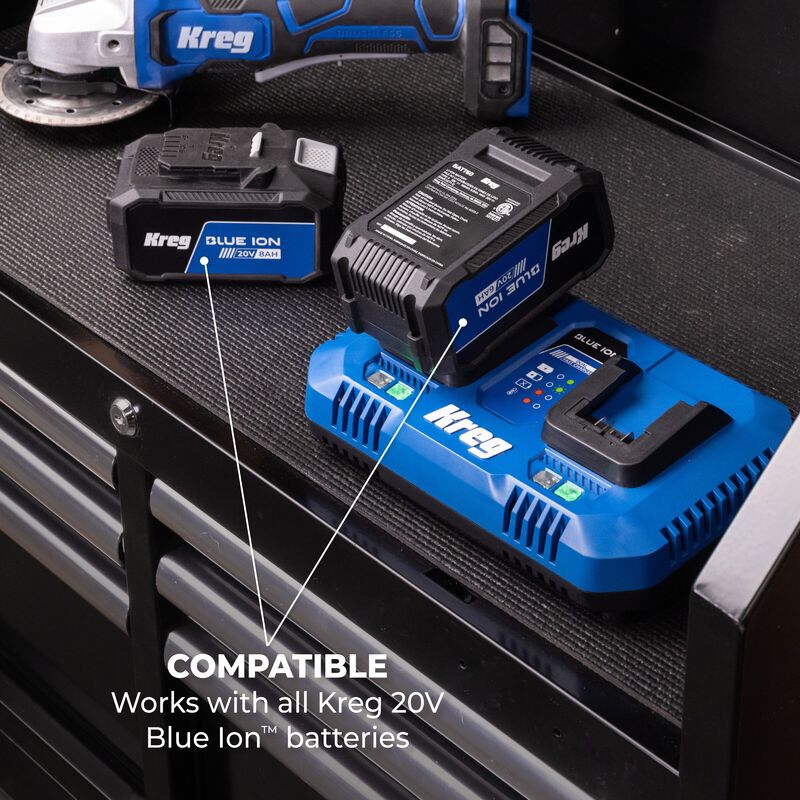 Kreg 20V Blue Ion Dual Fast Charger  hires