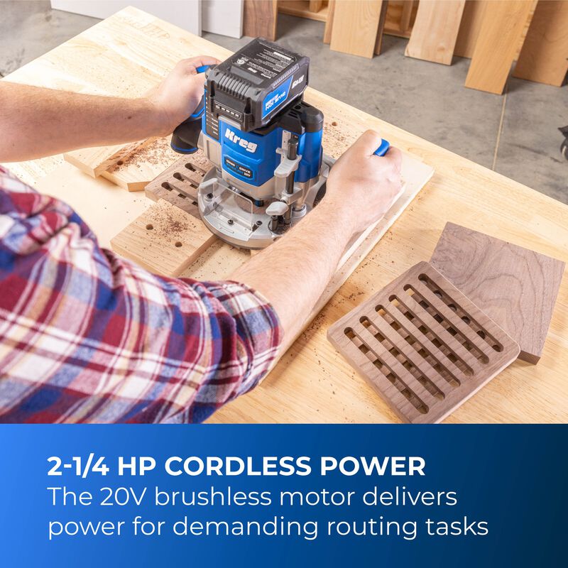 Kreg 20V Ionic Drive 2 14 HP Plunge Router Tool Only  hires