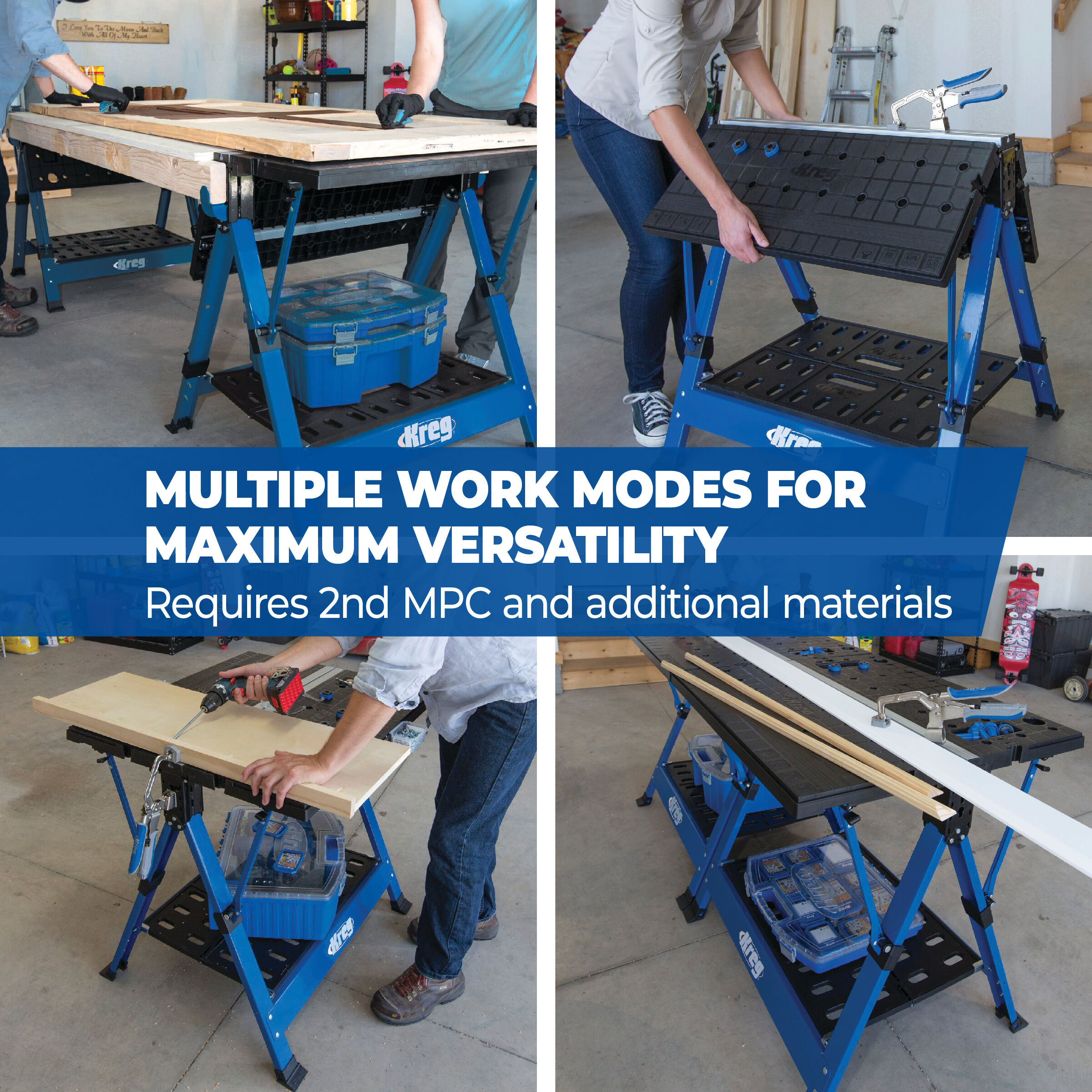 Portable Workbench - Mobile Project Center Folding Workbench