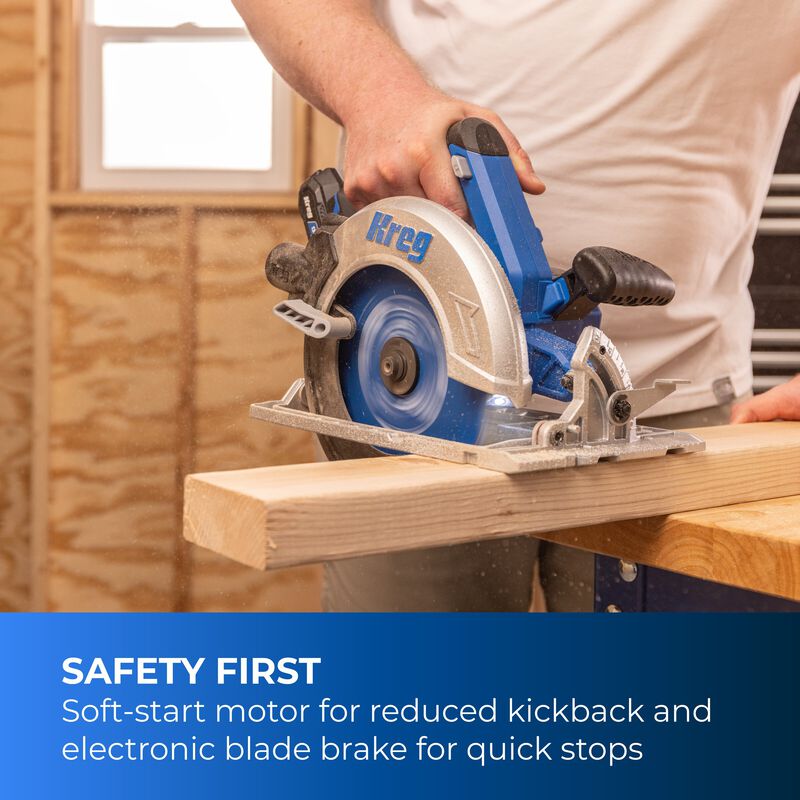 Kreg 20V Ionic Drive&trade; 7 1/4" Circular Saw (Tool Only), , hi-res