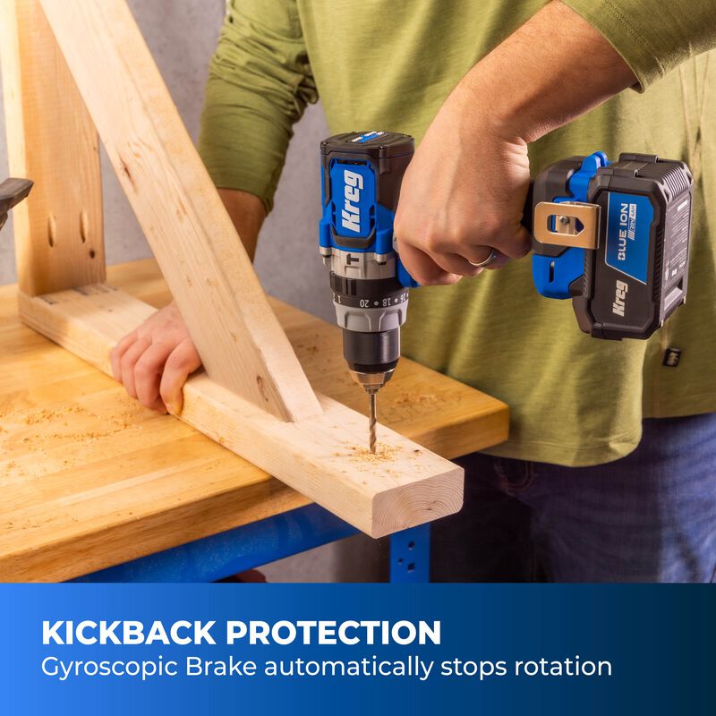 Kreg 20V Ionic Drive&trade; 1/2" High Speed Hammer Drill (Tool Only), , hi-res