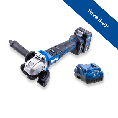 Kreg 20V Ionic Drive&trade; 4 1/2" - 5" Angle Grinder Kit