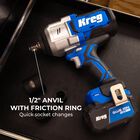 Kreg 20V Ionic Drive&trade; High Torque 1/2" Impact Wrench (Tool Only), , hi-res
