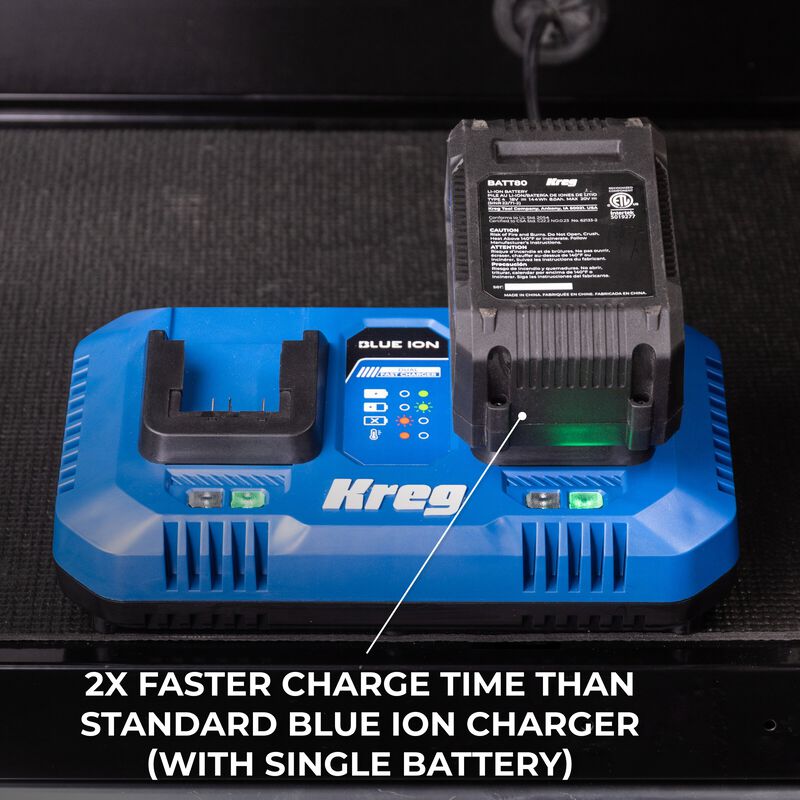 Kreg 20V Blue Ion Dual Fast Charger  hires