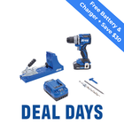 Kreg® Pocket-Hole Jig K4 + 20V Ionic Drive™ 1/2" Compact Drill Project Kit