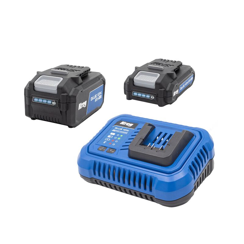 Kreg 20V Blue Ion Battery  Charger Project Bundle  hires