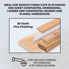 Kreg 4 1/2" SureCut™ Fine Finishing 36-Tooth Saw Blade, , hi-res