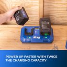Kreg 20V Blue Ion&trade; Dual Fast Charger, , hi-res