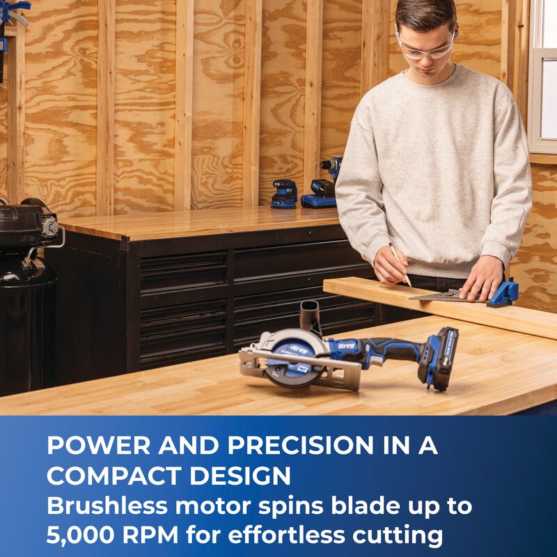 Kreg 20V Ionic Drive&trade; 4 1/2" Circular Saw (Tool Only), , hi-res