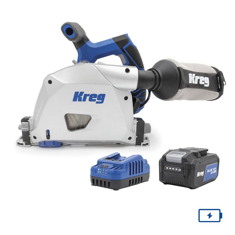 Kreg 20V Ionic Drive&trade; 6 1/2" Plunge-Cut Track Saw Kit, , hi-res