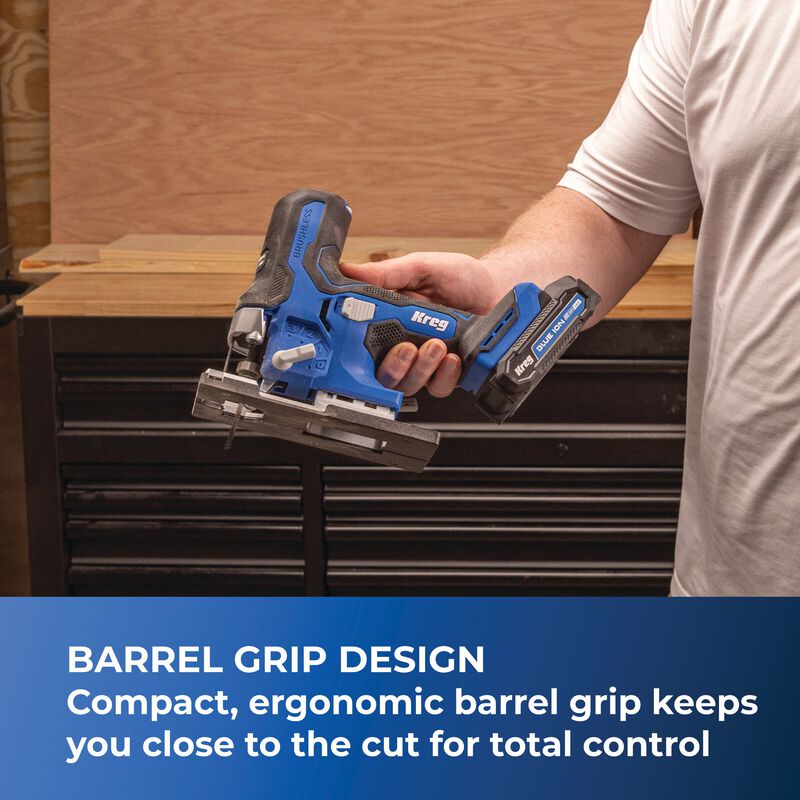 Kreg 20V Ionic Drive&trade; Barrel Grip Jigsaw (Tool Only), , hi-res