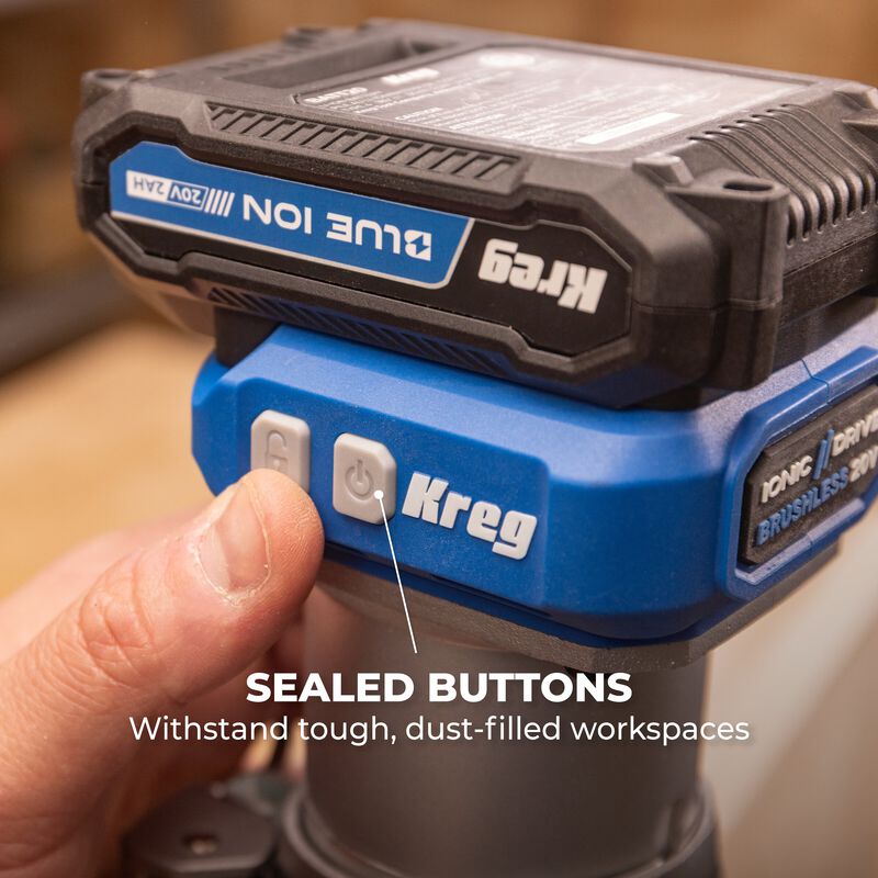 Kreg 20V Ionic Drive&trade; 1/4" Trim Router (Tool Only), , hi-res
