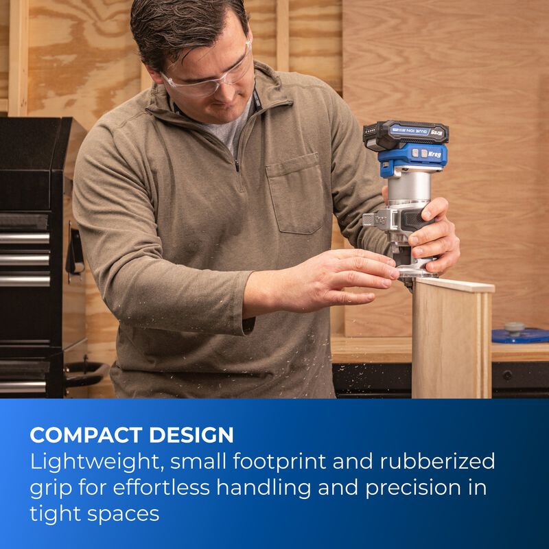 Kreg 20V Ionic Drive&trade; 1/4" Trim Router (Tool Only), , hi-res