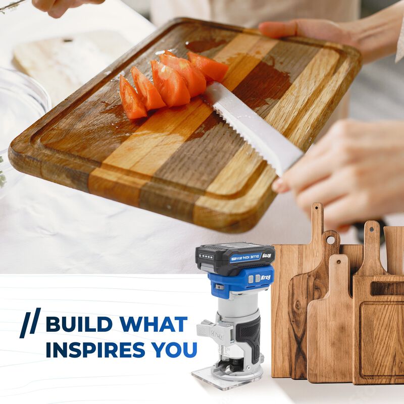 Kreg 20V Ionic Drive&trade; 1/4" Trim Router (Tool Only), , hi-res