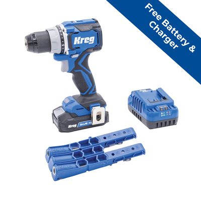 Kreg&reg; Pocket-Hole Jig 320 + 20V Ionic Drive&trade; 1/2" Compact Drill Project Kit