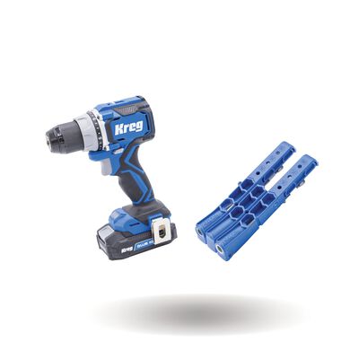 Kreg&reg; Pocket-Hole Jig 320 + 20V Ionic Drive&trade; 1/2" Compact Drill Project Kit