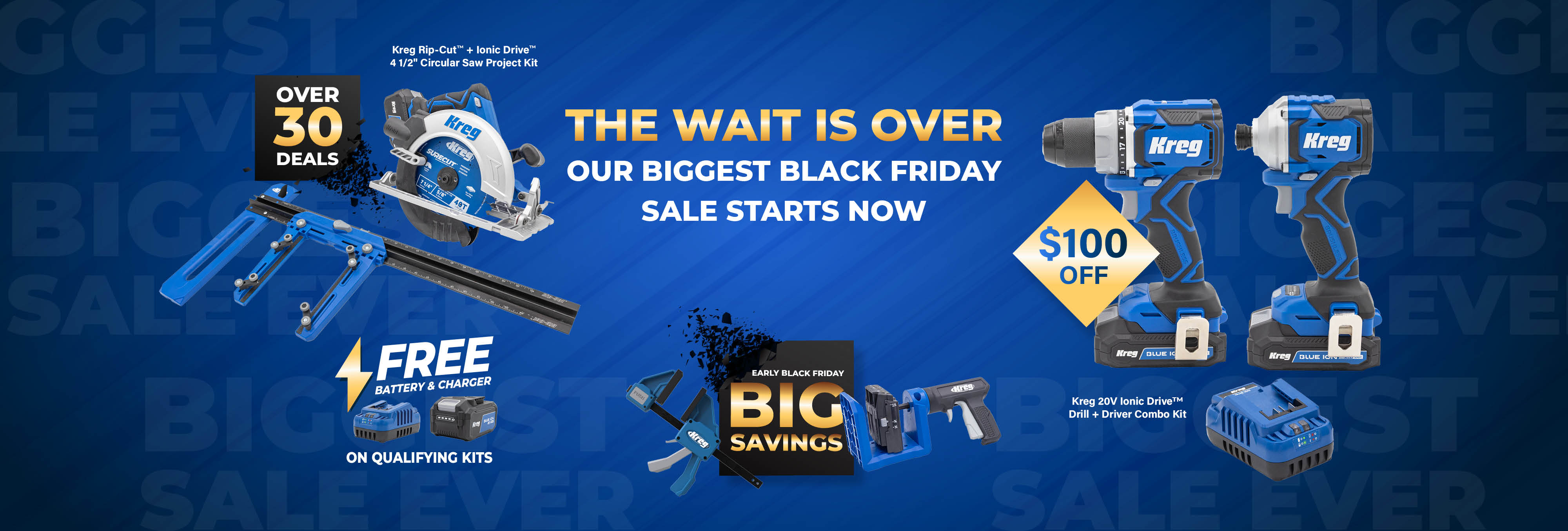 Early Black Friday Tool Deals at Kreg Tool