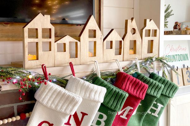 Christmas Village Stocking Hangers