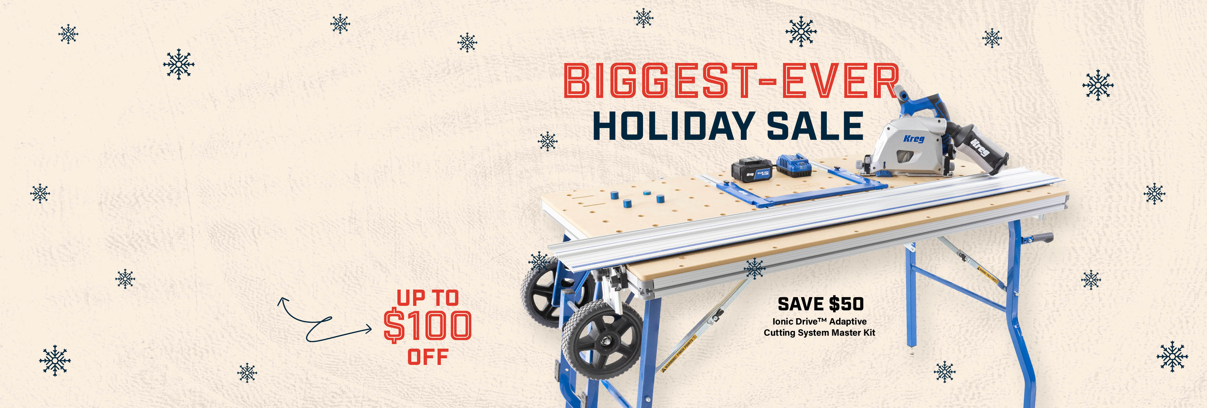 Kreg 2025 Holiday Sales begin - save up to $100