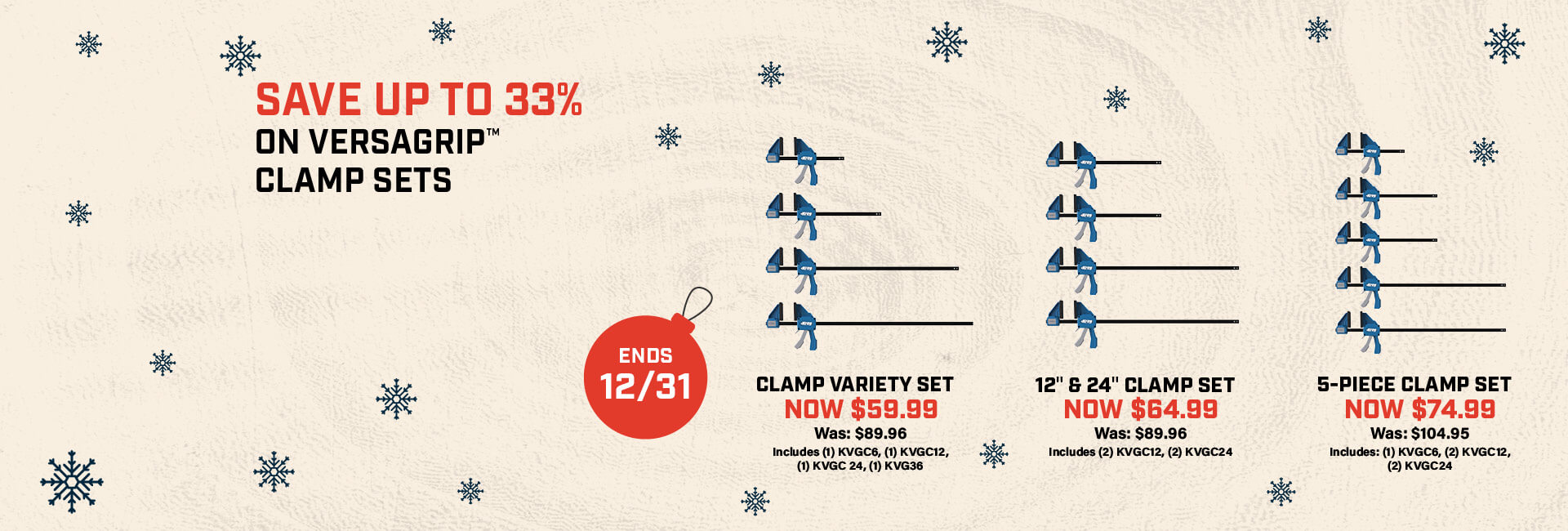 Kreg VersaGrip Clamps on Sale in bundles