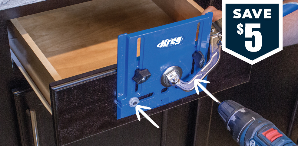 Save on the Cabinet Hardware Jig for a limited time