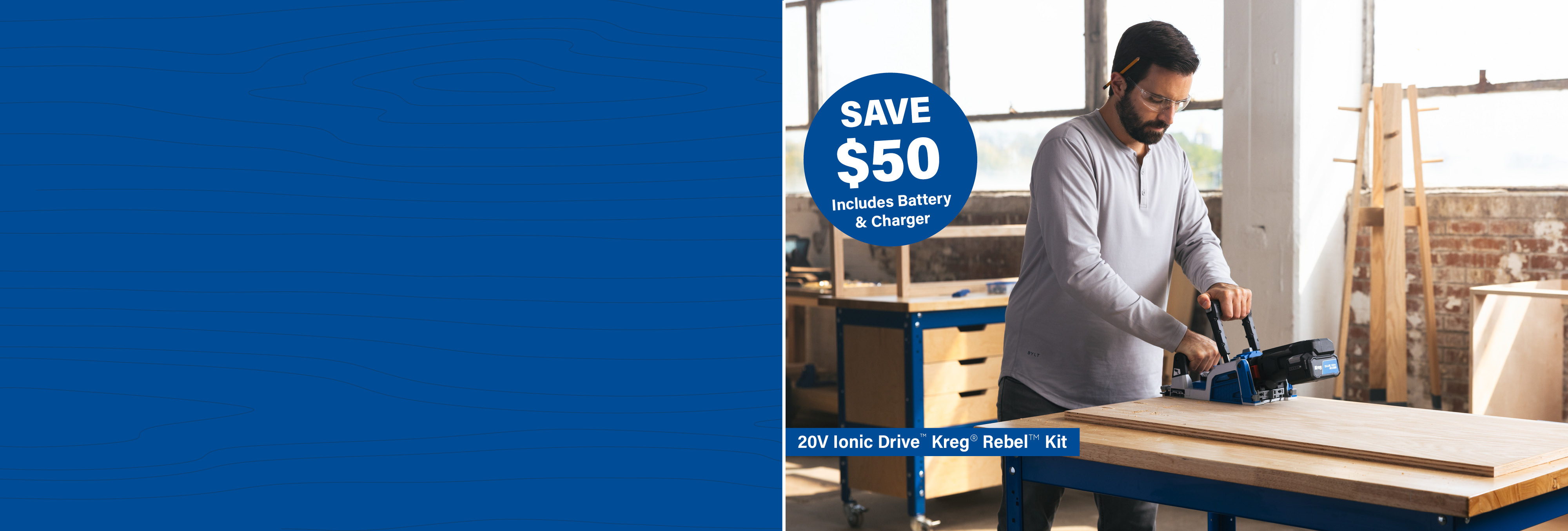 The sale is back - save $50 on the Rebel Pocket-Hole Joiner Kit!