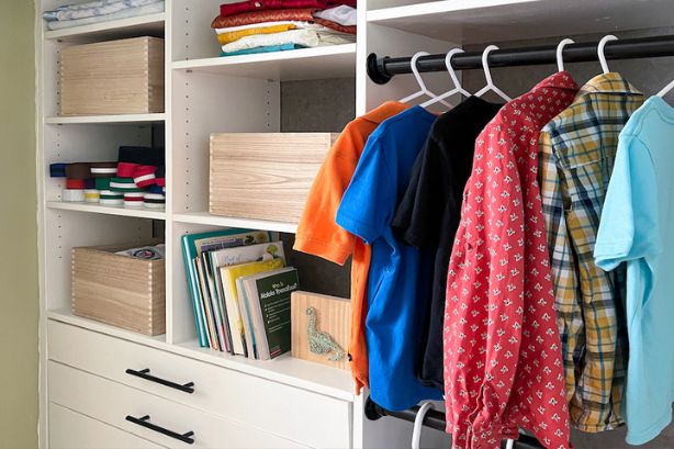 DIY Closet Organizer with Drawers