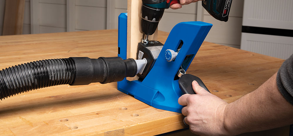 This pocket-hole jig was designed for efficiency.