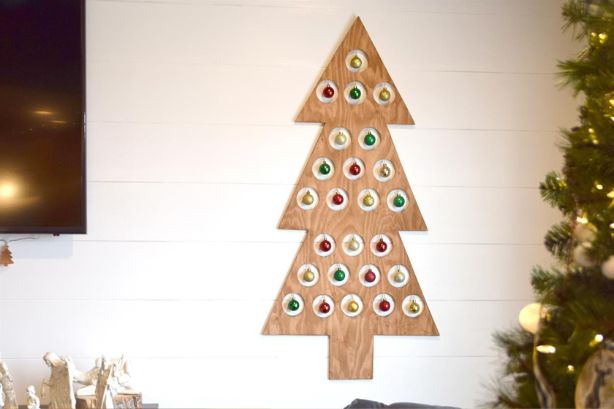 Wooden Christmas Tree Advent