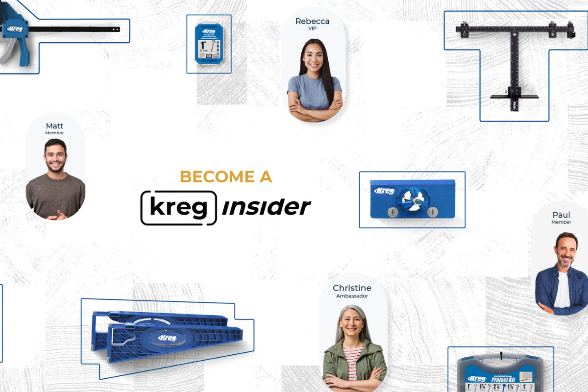 a gallery image of kreg tools and some of their kreg insider ambassadors