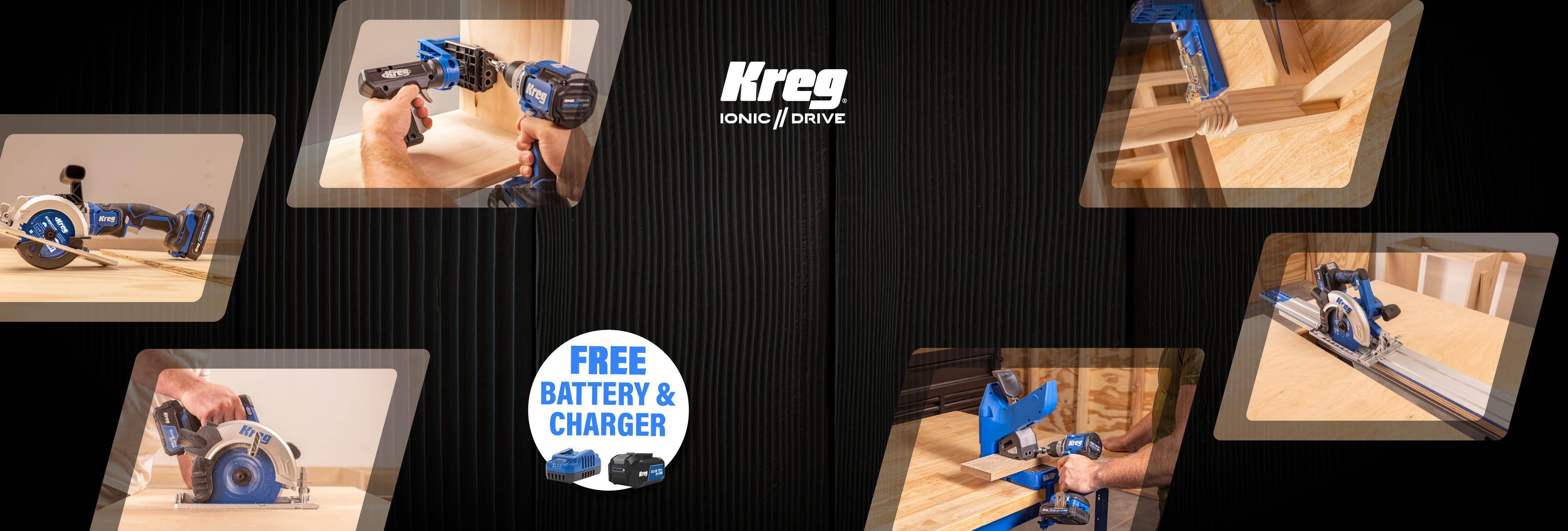 Free Battery & Charger with Select Bundles
