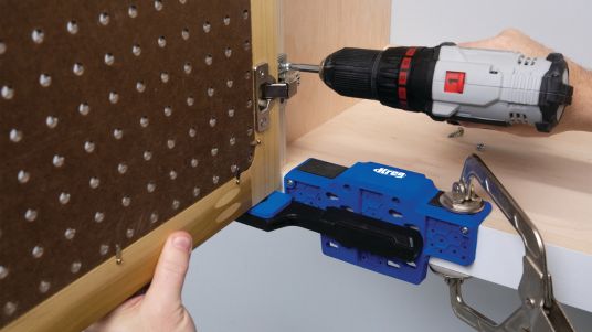 Easily hang cabinet doors